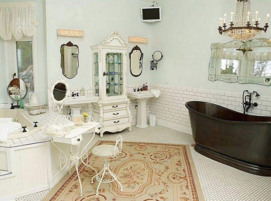 Ванная комната в стиле шебби Шик