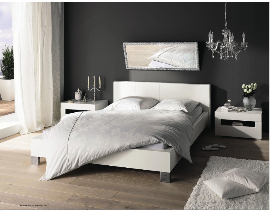 Мебель белая кровать современная