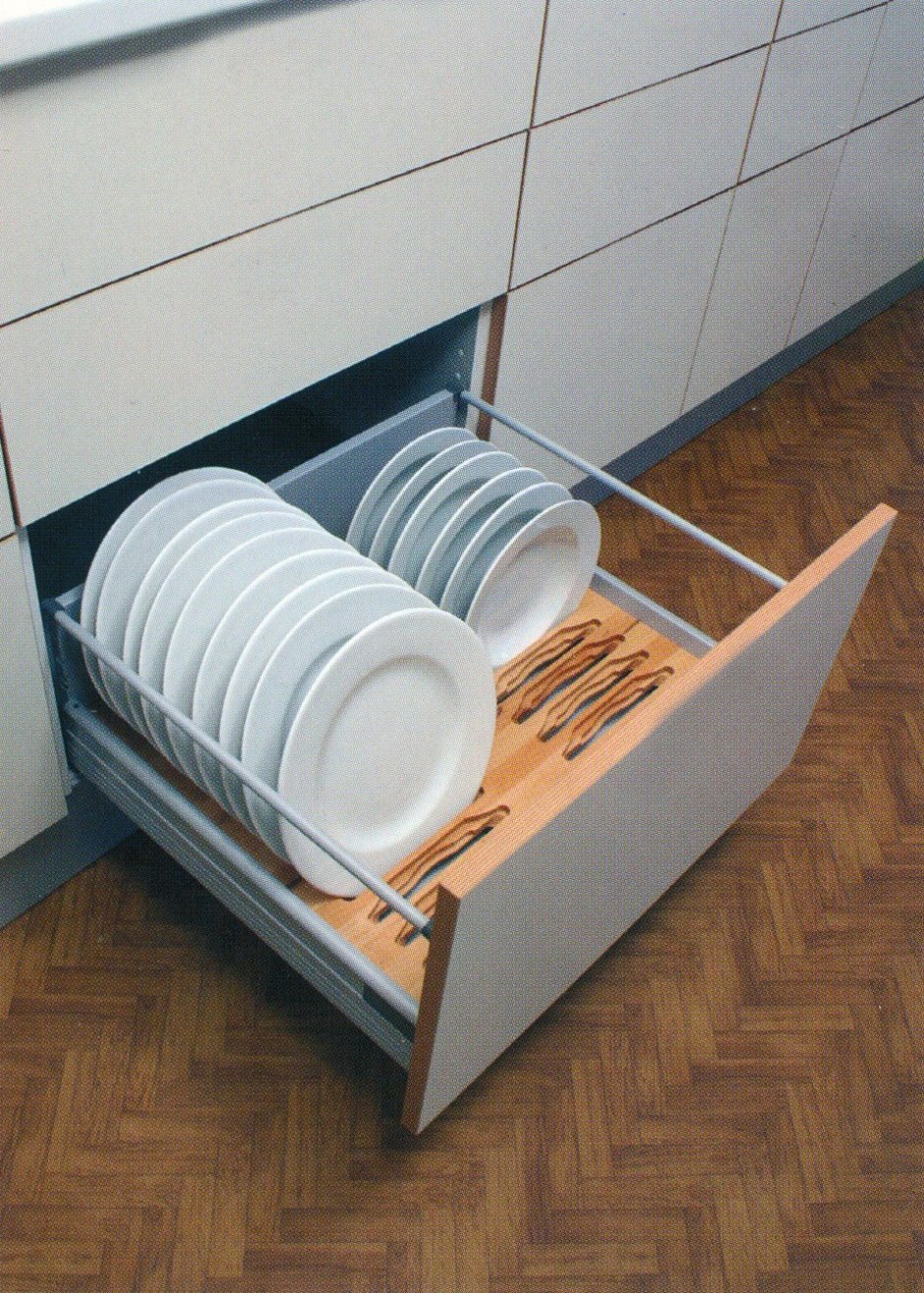 Сушка для посуды в выдвижной ящик