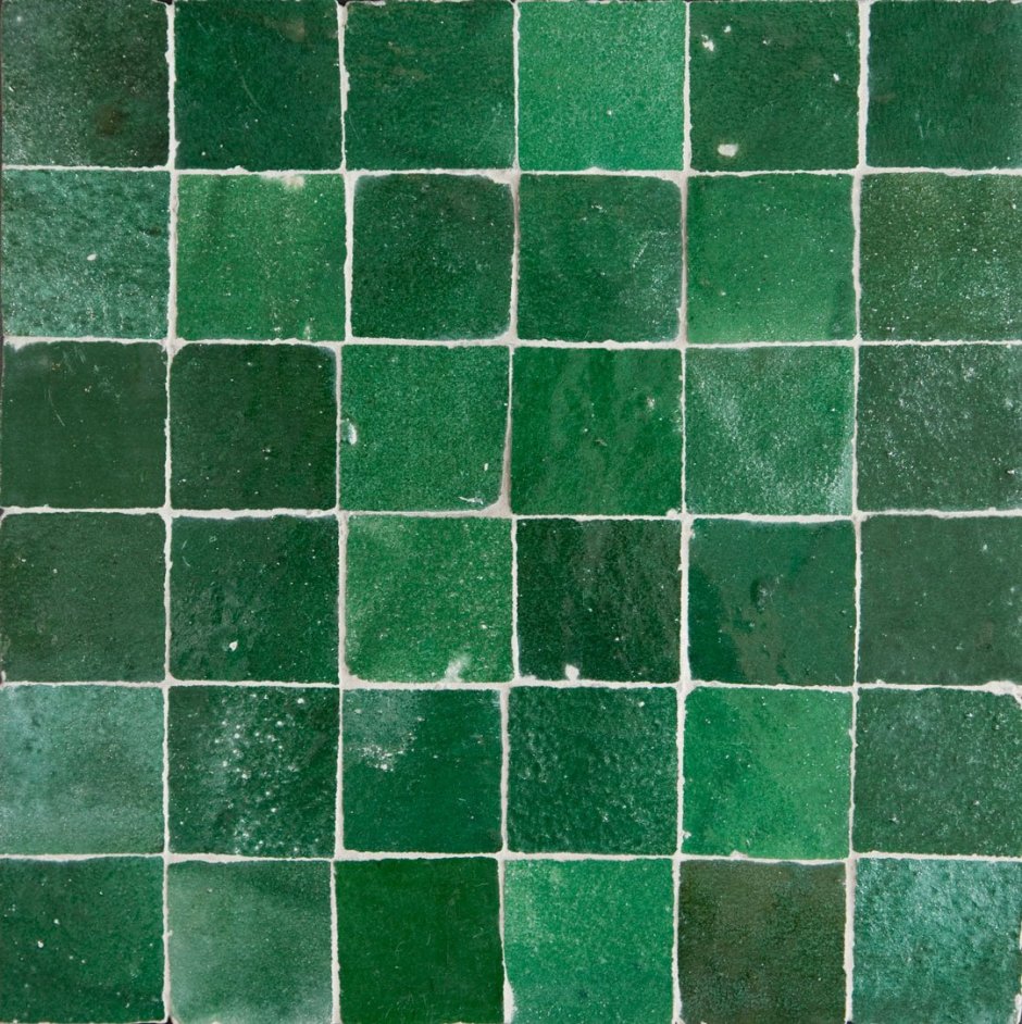 Зеленая глазурованная плитка