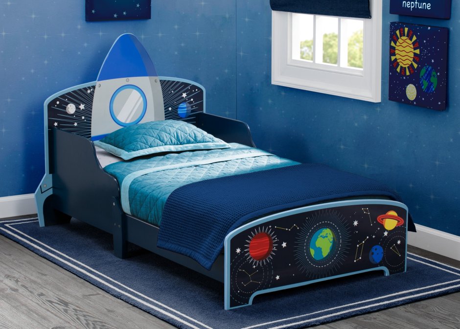 Детская кровать космос