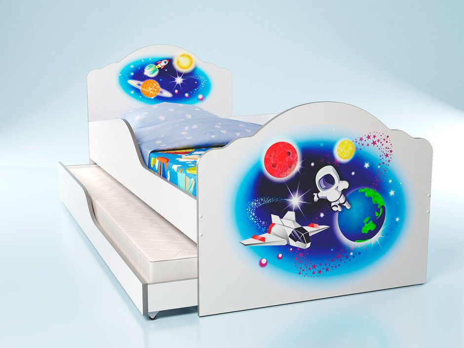 Детская кровать космос