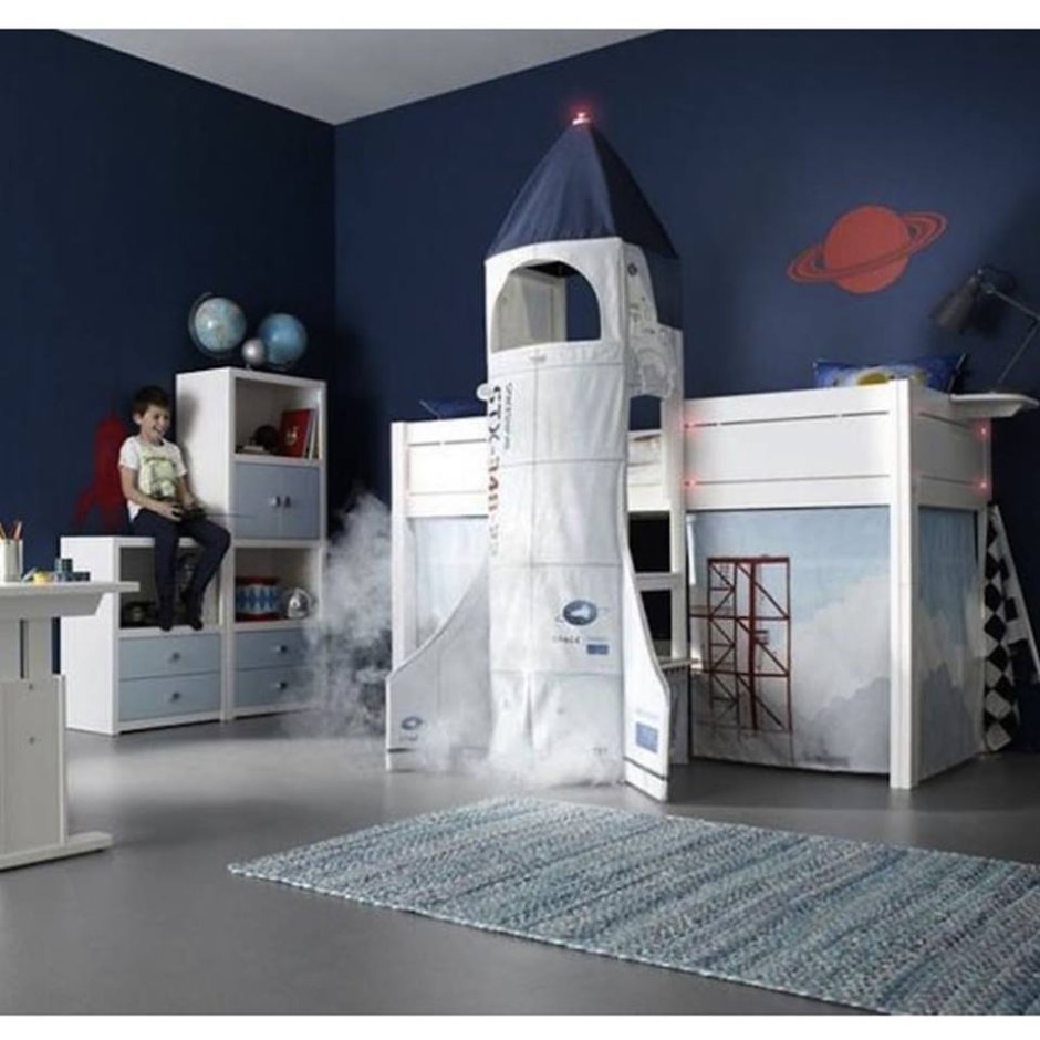 Детская кровать в стиле космос