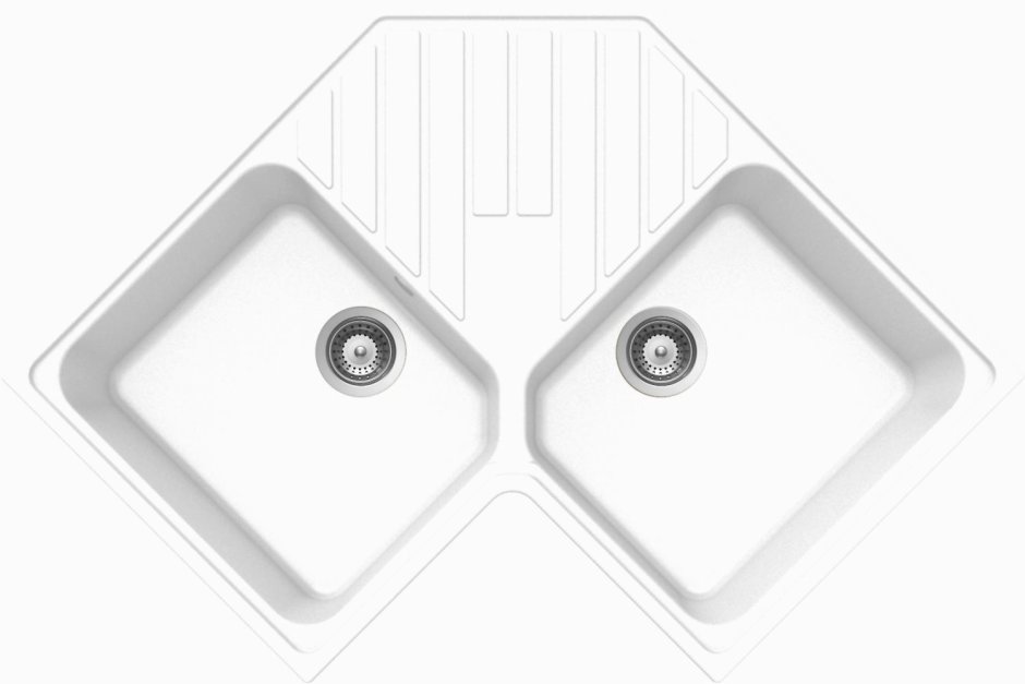Врезная кухонная мойка Plados Harmony 106.15 UV 105.6Х57.5см полимер