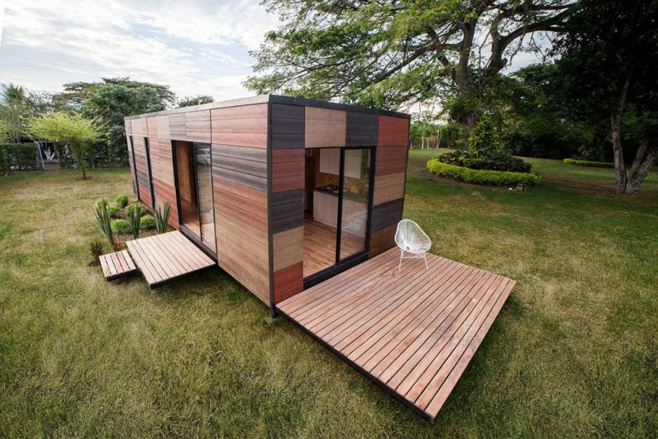 Модульный дом из дерева