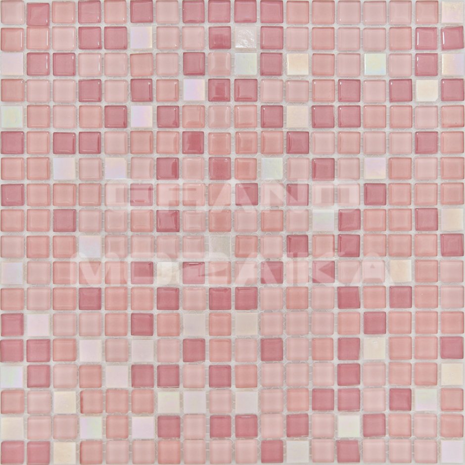 Мозаика (2,5x2,5) плитка керамическая розовая
