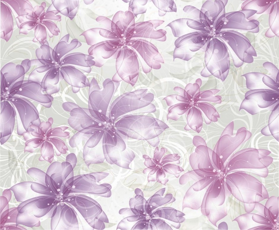 Фиолетовый цветочный фон