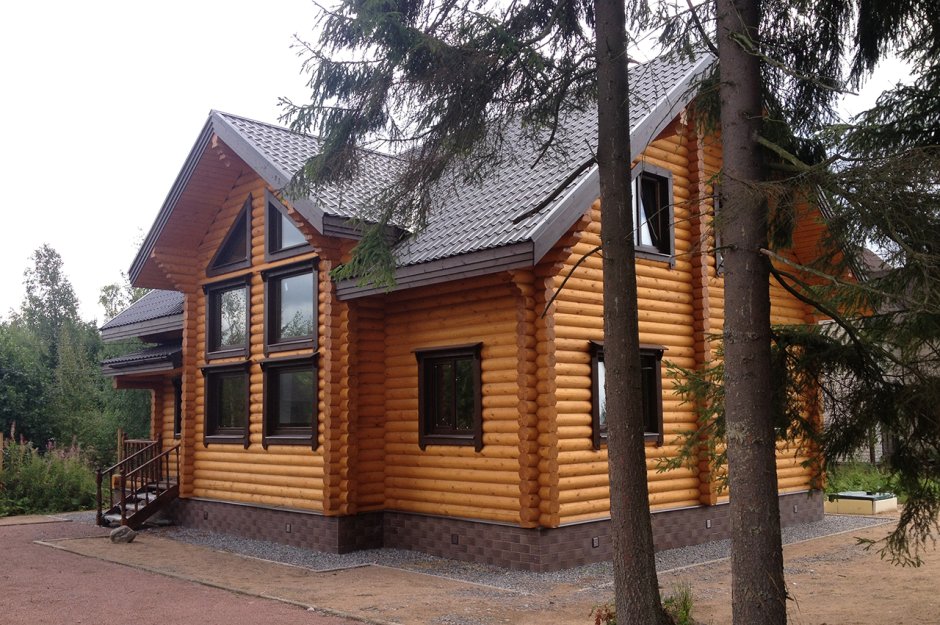 Калиброванные бревна дом