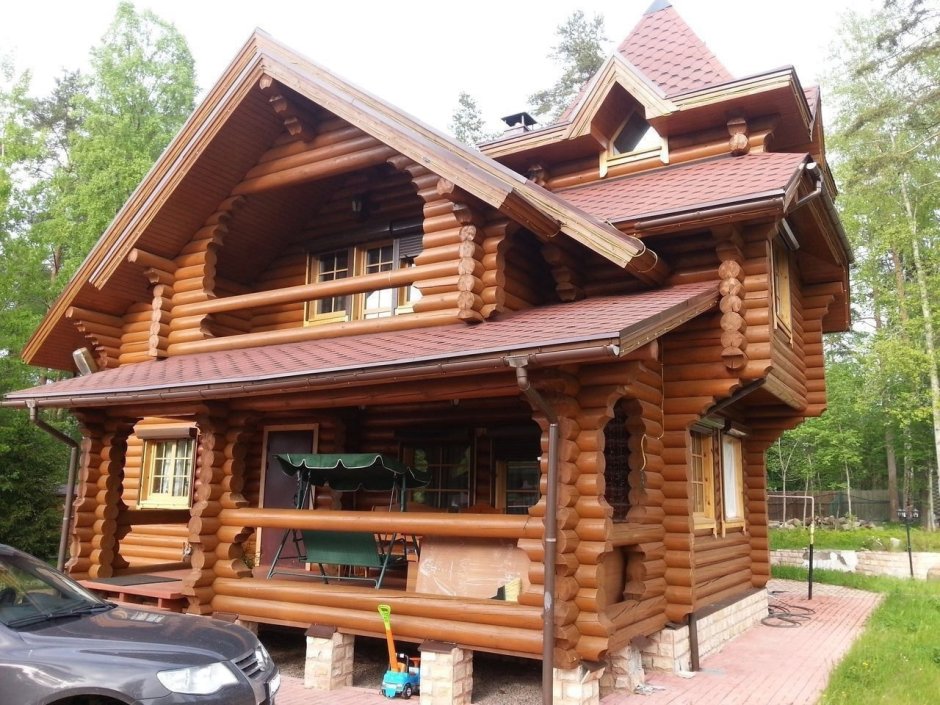Дом из бревна Терем 1