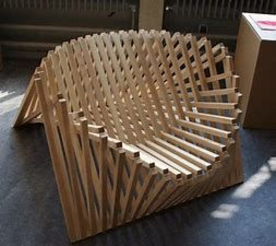 Кресло из реек