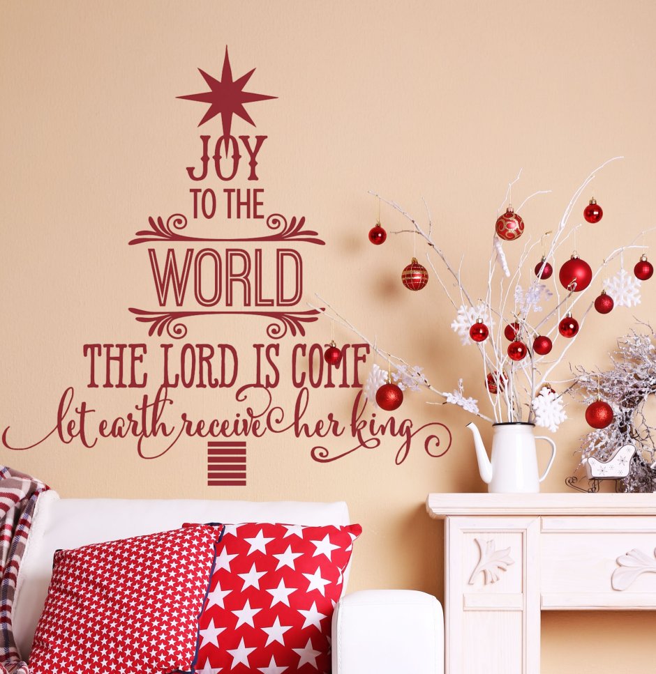 Merry Christmas украшение в интерьере