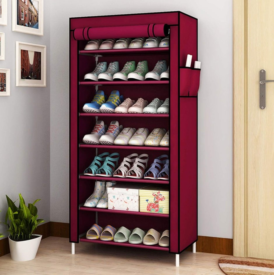 Тканевый шкаф Shoe Rack and Wardrobe