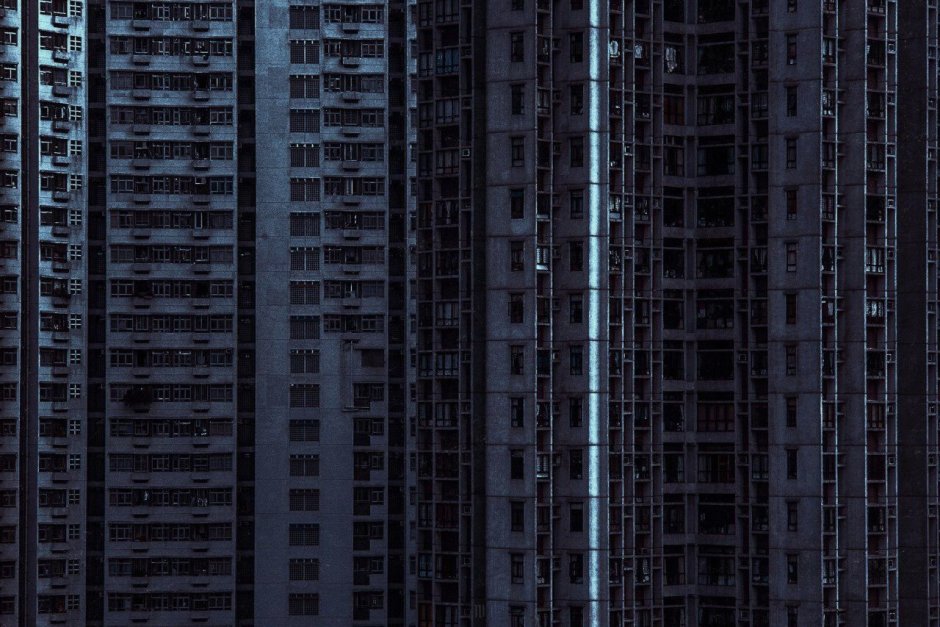 Серые многоэтажки