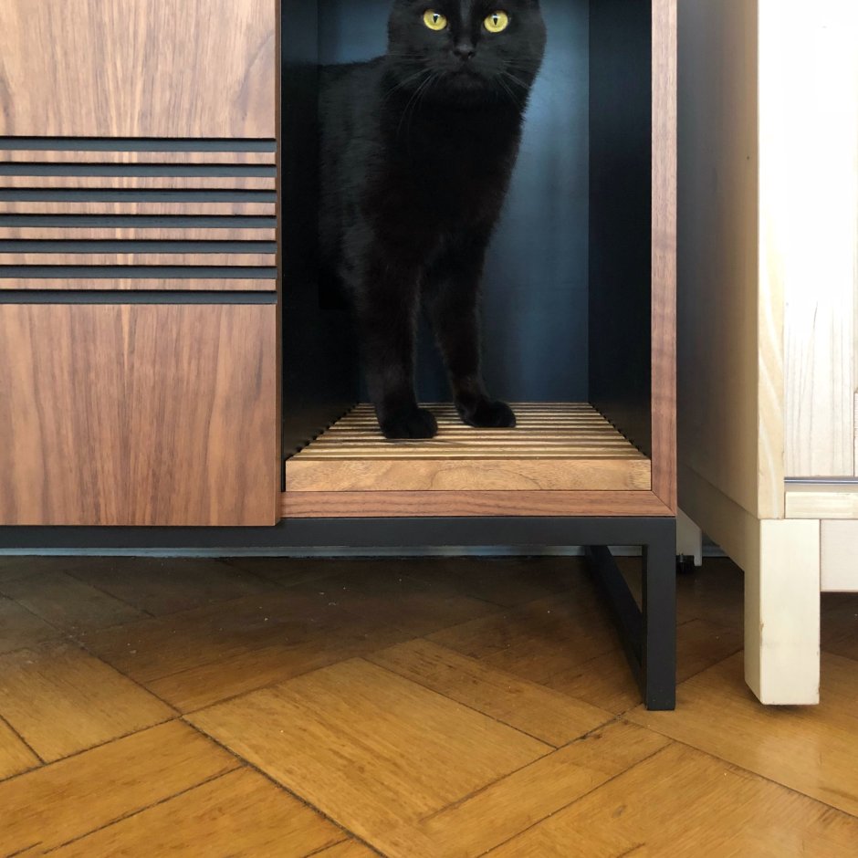 Тумба с лотком для кота