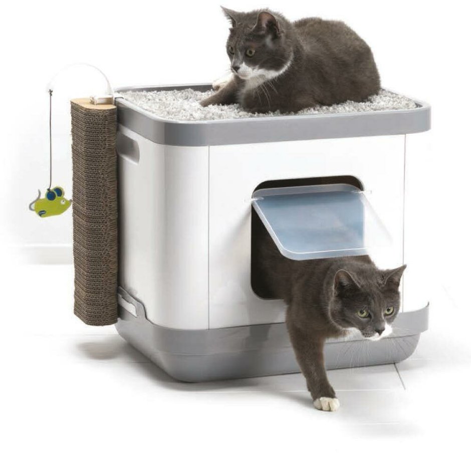 Moderna Cat Concept 4 в 1 (туалет, лежанка, дразнилка, когтеточка) 47x39x43h