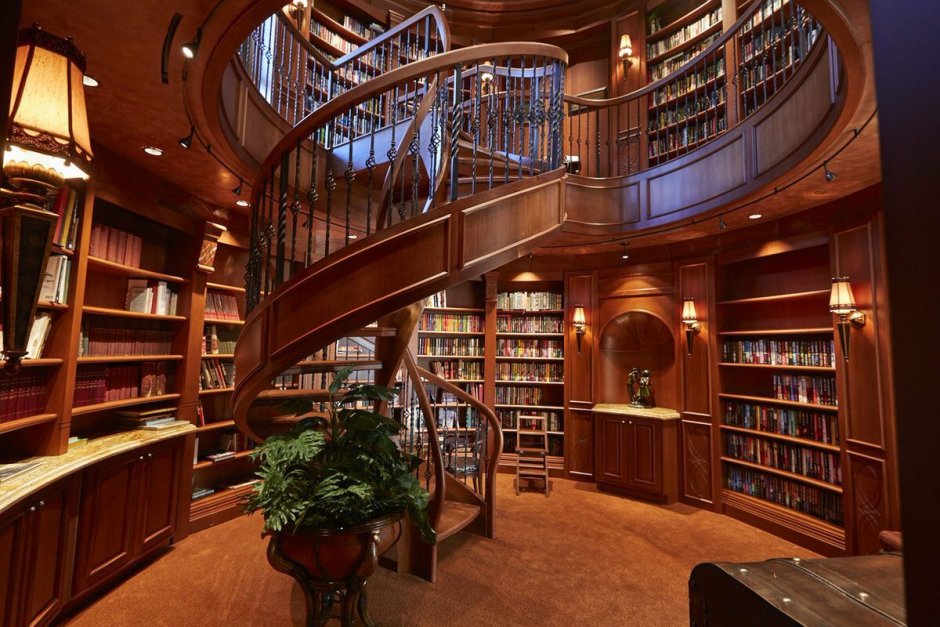 Библиотека комната большая