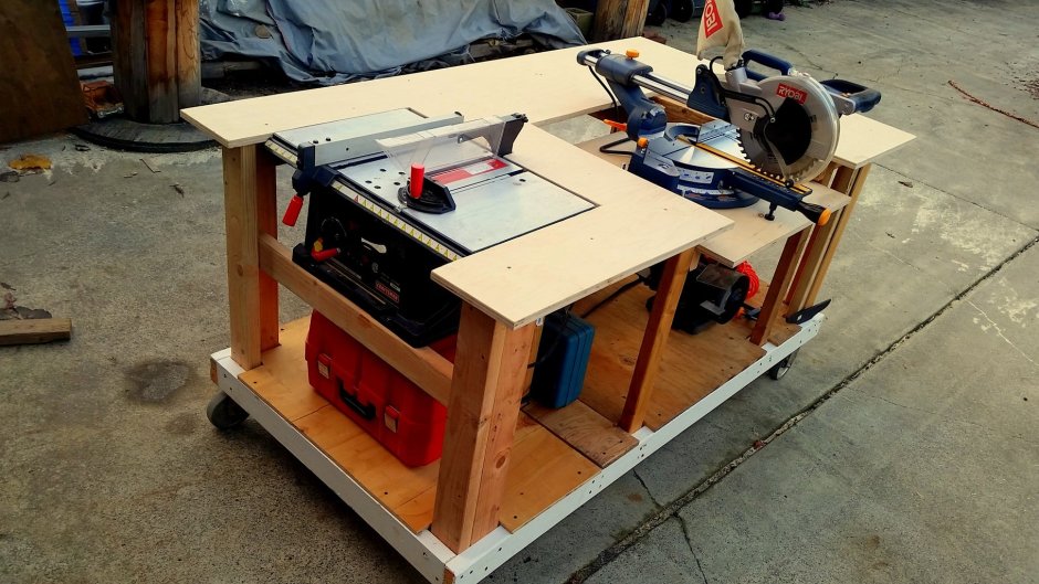 DIY workbench for Miter saw