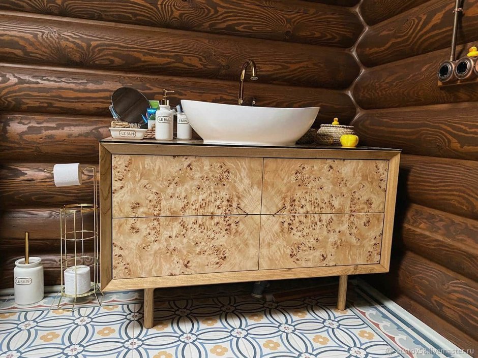 Тумбы под раковины для ванной комнаты из дерева
