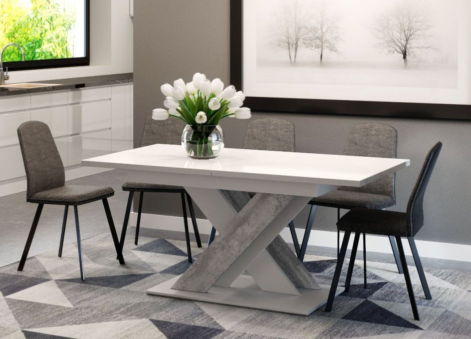 Стол Jackson 140 White beton