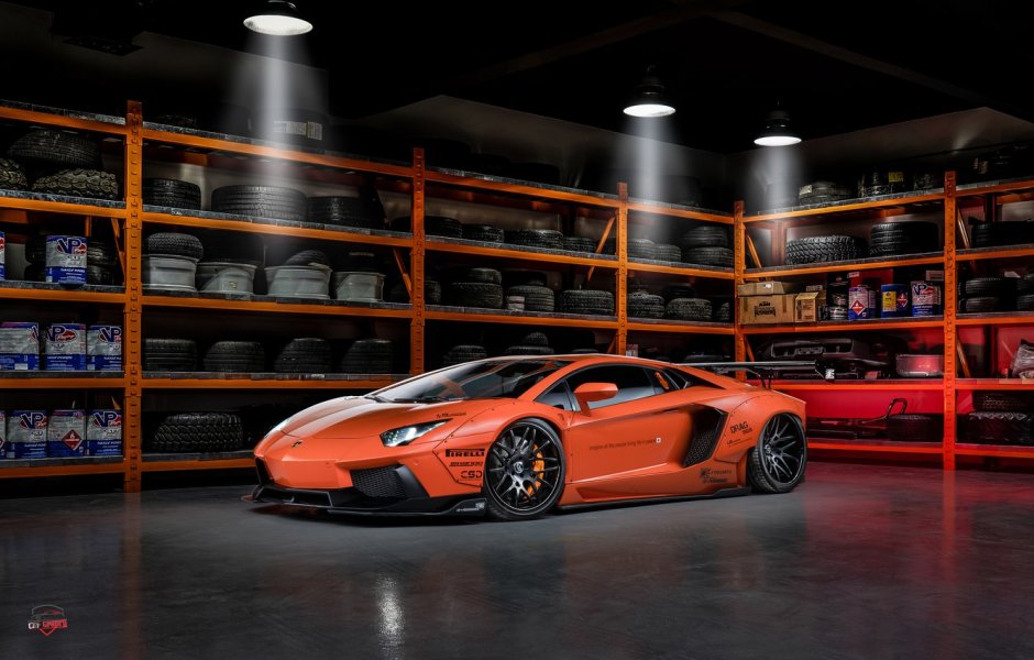 Lamborghini Huracan оранжевая а4
