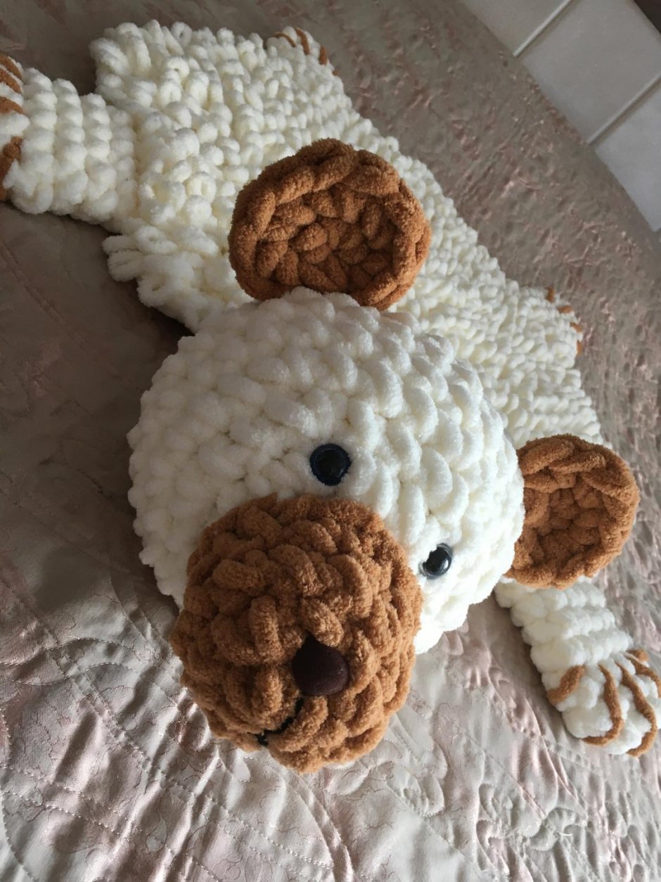 Коврик из плюшевой пряжи