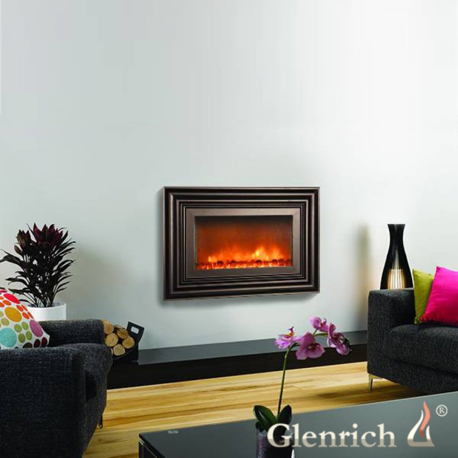 Электрокамин Пикассо черный Glenrich