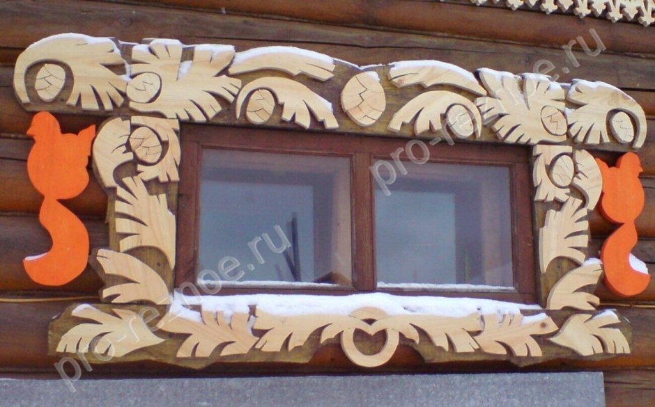 Резные наличники из дерева лекала