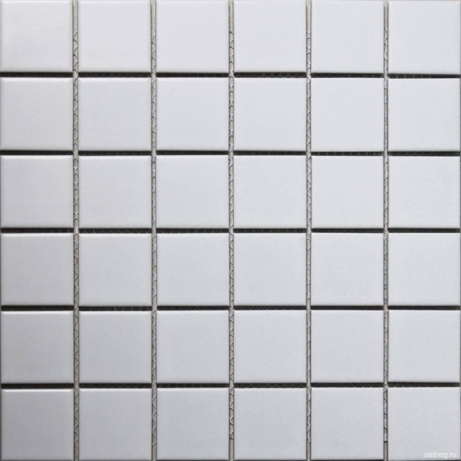 Мозаика Starmosaic White Matt белая керамическая 306х306х6 мм матовая