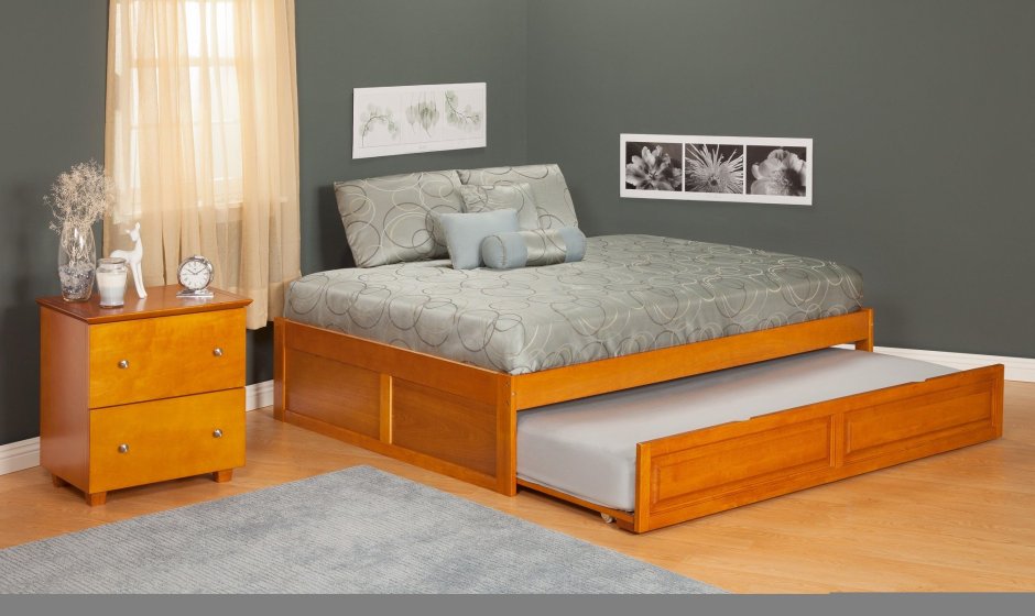 Двуспальная кровать с выдвижным спальным местом