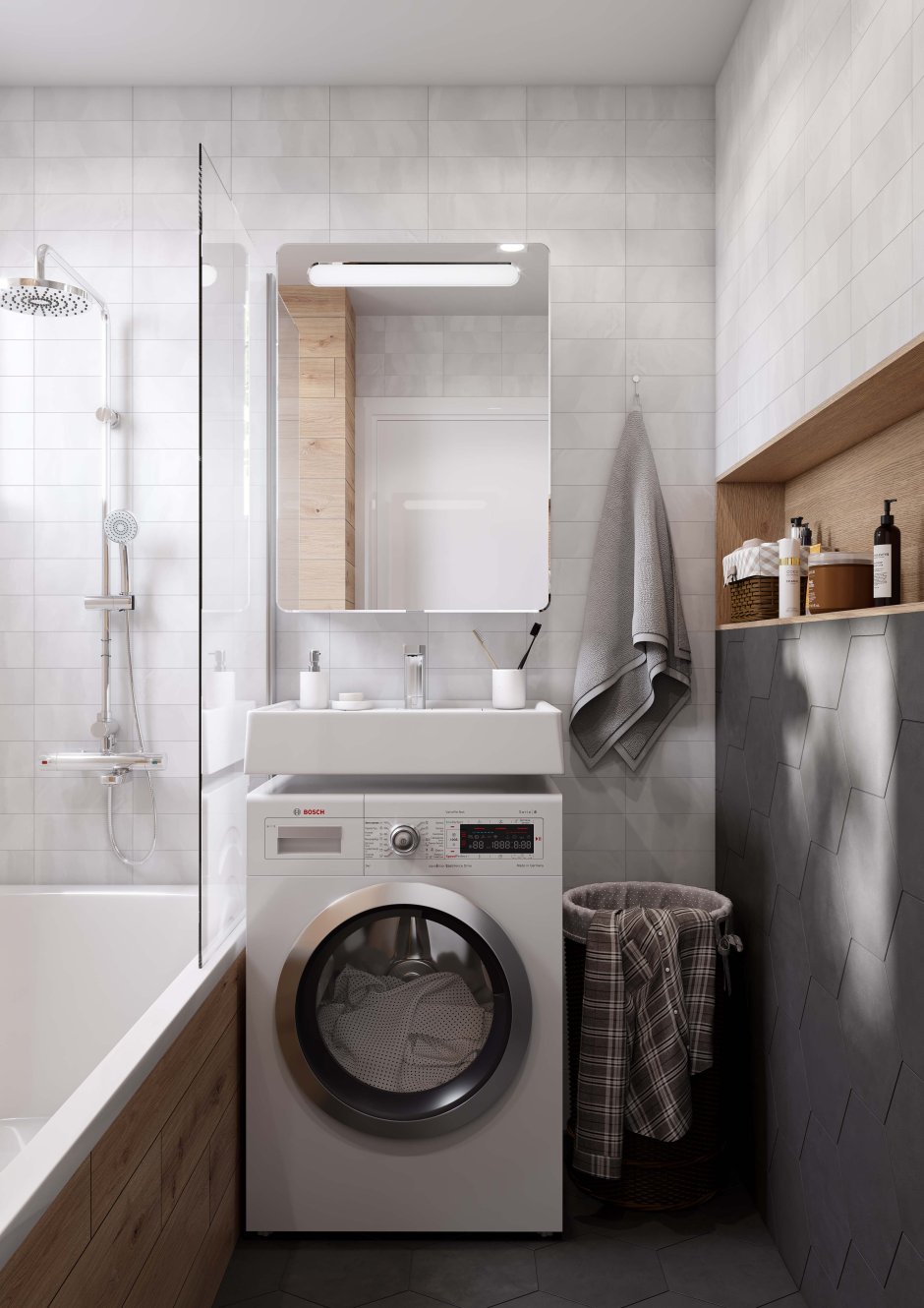 Раковина для стиральной машины Рейн 80 см Aquaton 1a72113krw010