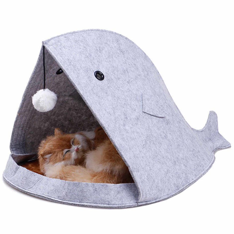 Мягкий домик для кошки
