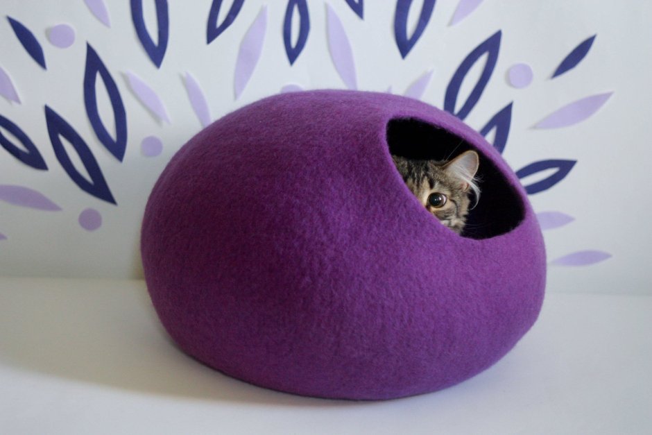 Домик для кошки из фетра