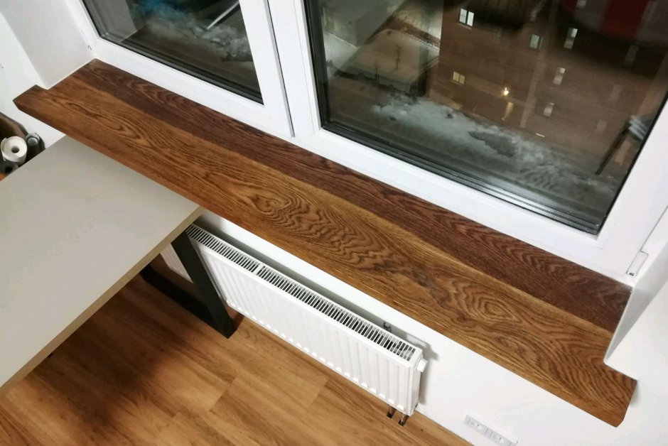 Деревянные подоконники для пластиковых