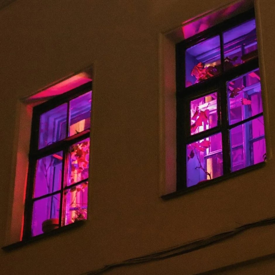 Светящиеся окна в домах