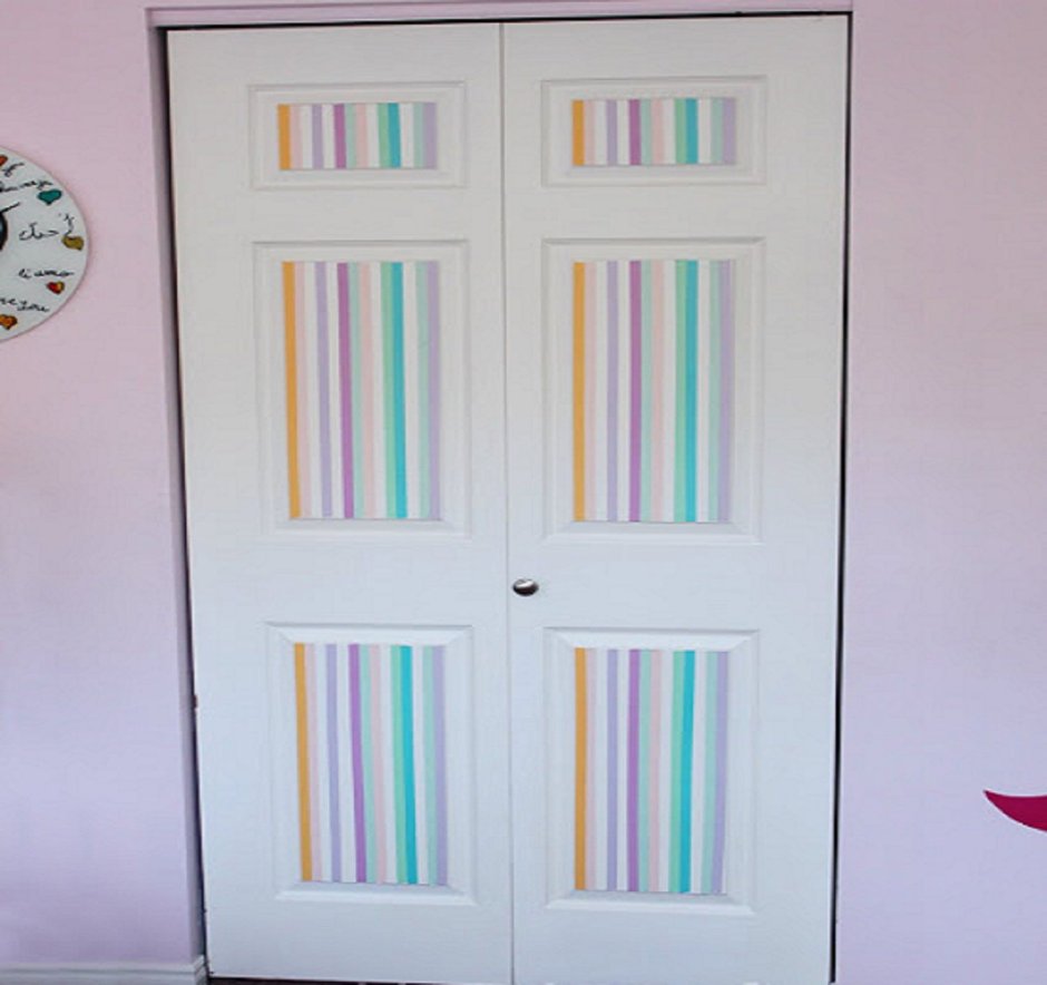 Покраска и декорирование дверей шкафа