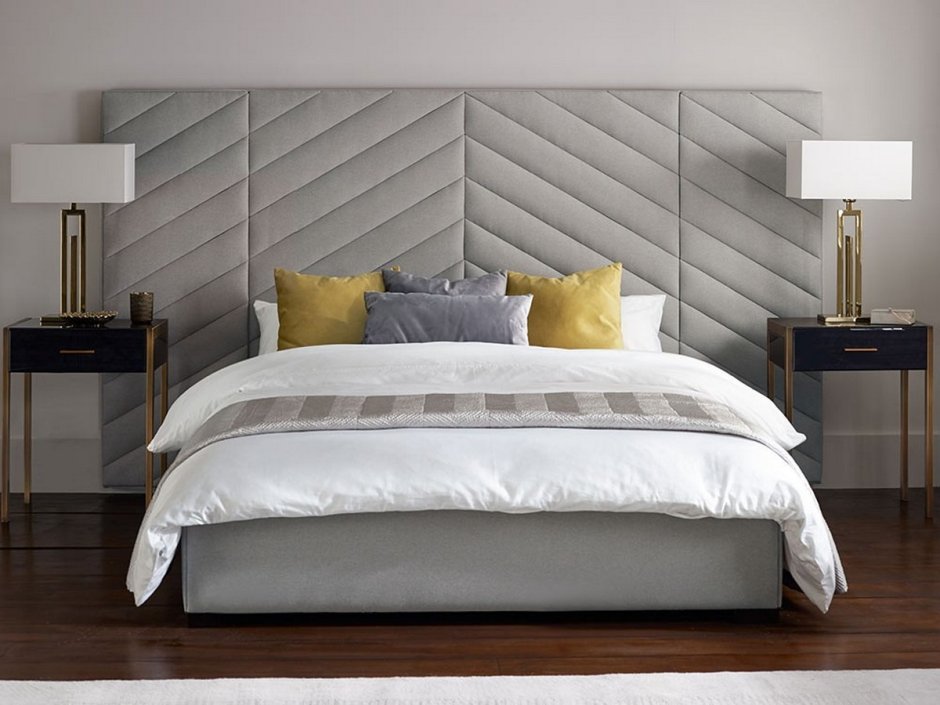 Кровать Trasimeno 160х200 серого цвета