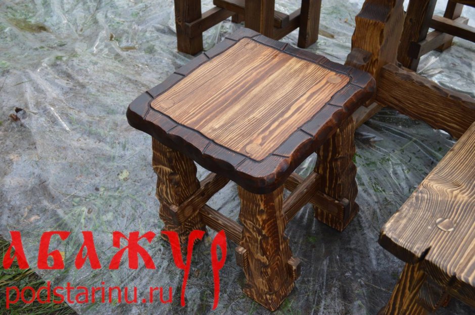 Стулья табуретки для бани под старину