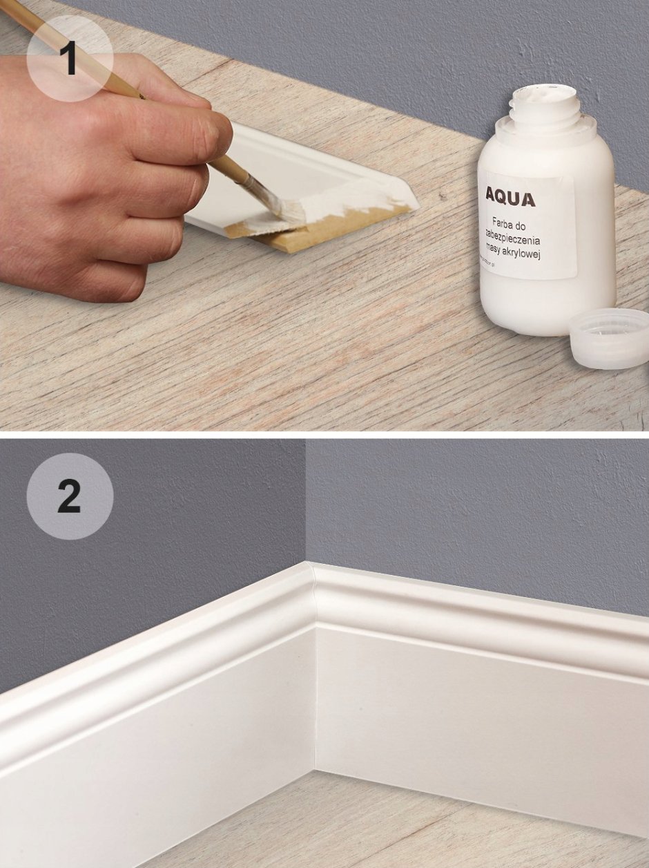 Крепеж плинтуса listwy przypodlogowe MDF
