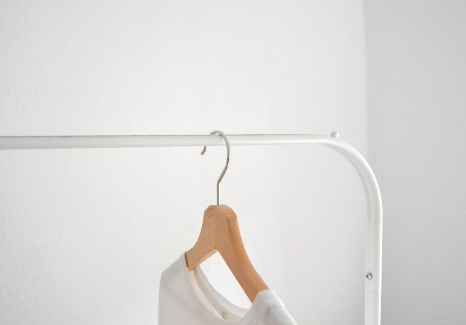 Hanging White clothes