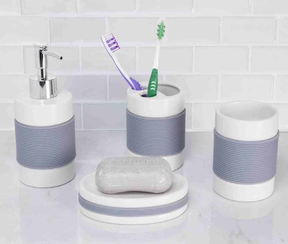 2 PCS Bathroom Set ( with Box ) Zambak