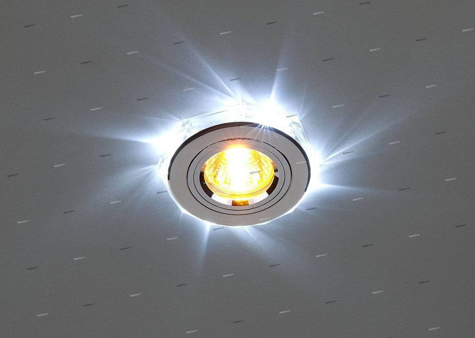 Точечный светильник SC-2060/2 mr16 хром/зел./подсв. (SL/led/gr) SC 2060