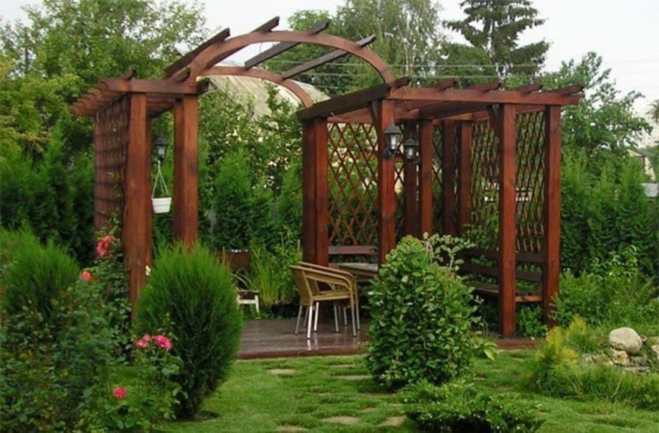 Перголы арки беседки