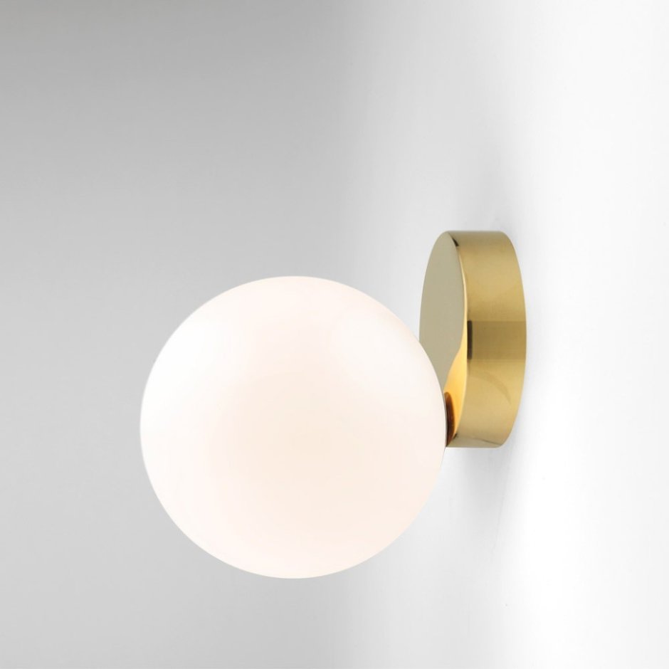 Настенный светильник Modern White Glass Wall Lamp Ball Hallway Wall Light Bedroom beside Lighting