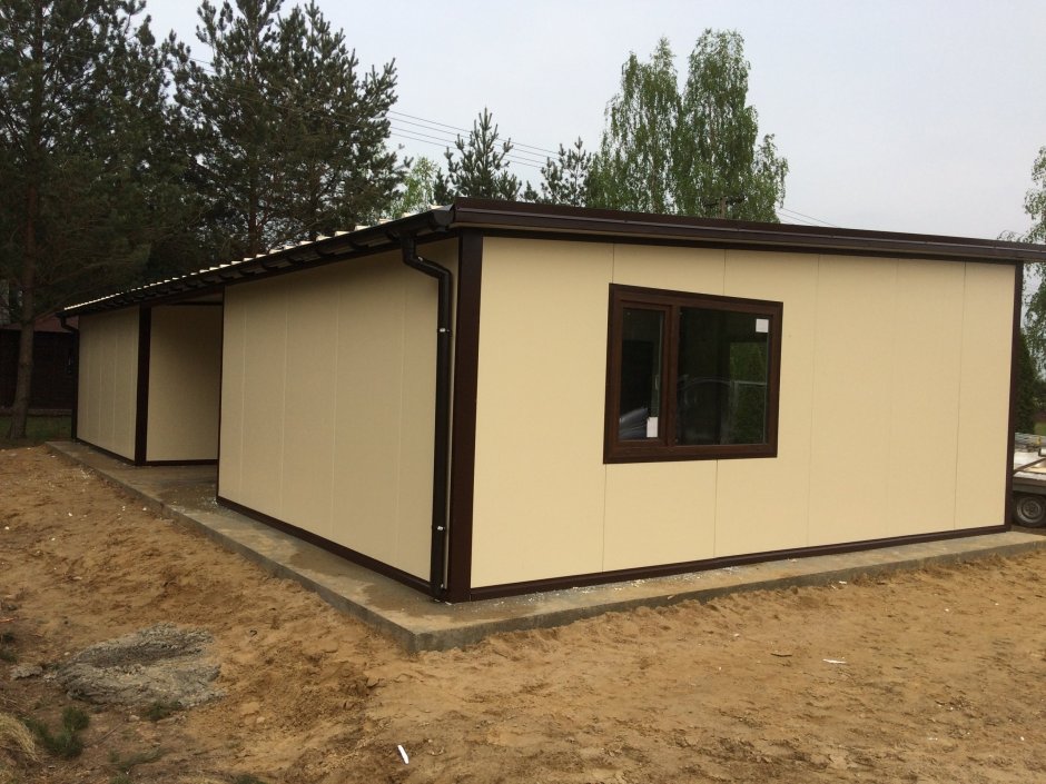 Сарай из сэндвич панелей