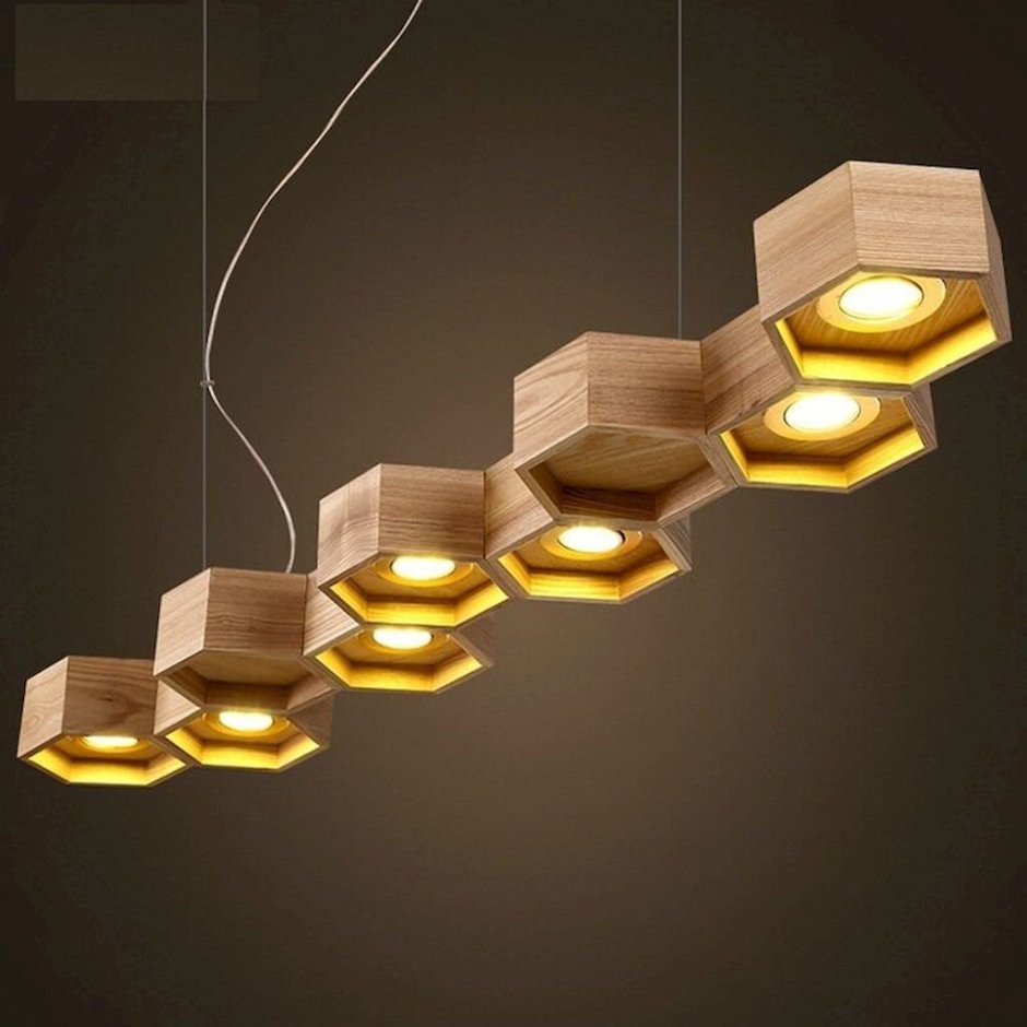 Люстра Wooden Honeycombs