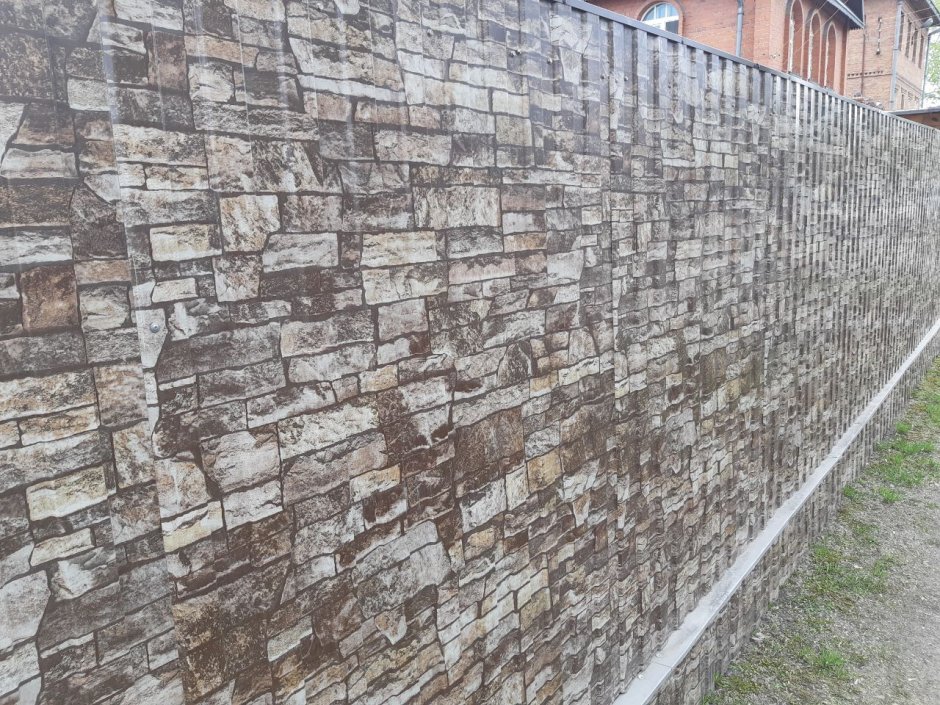 Профлист под белый камень