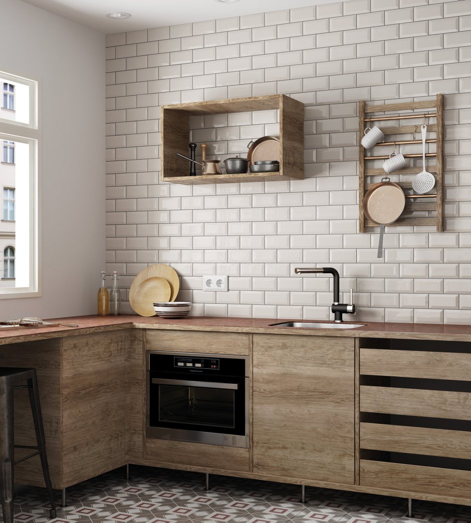 Плитка equipe Metro White 7.5x15 настенная