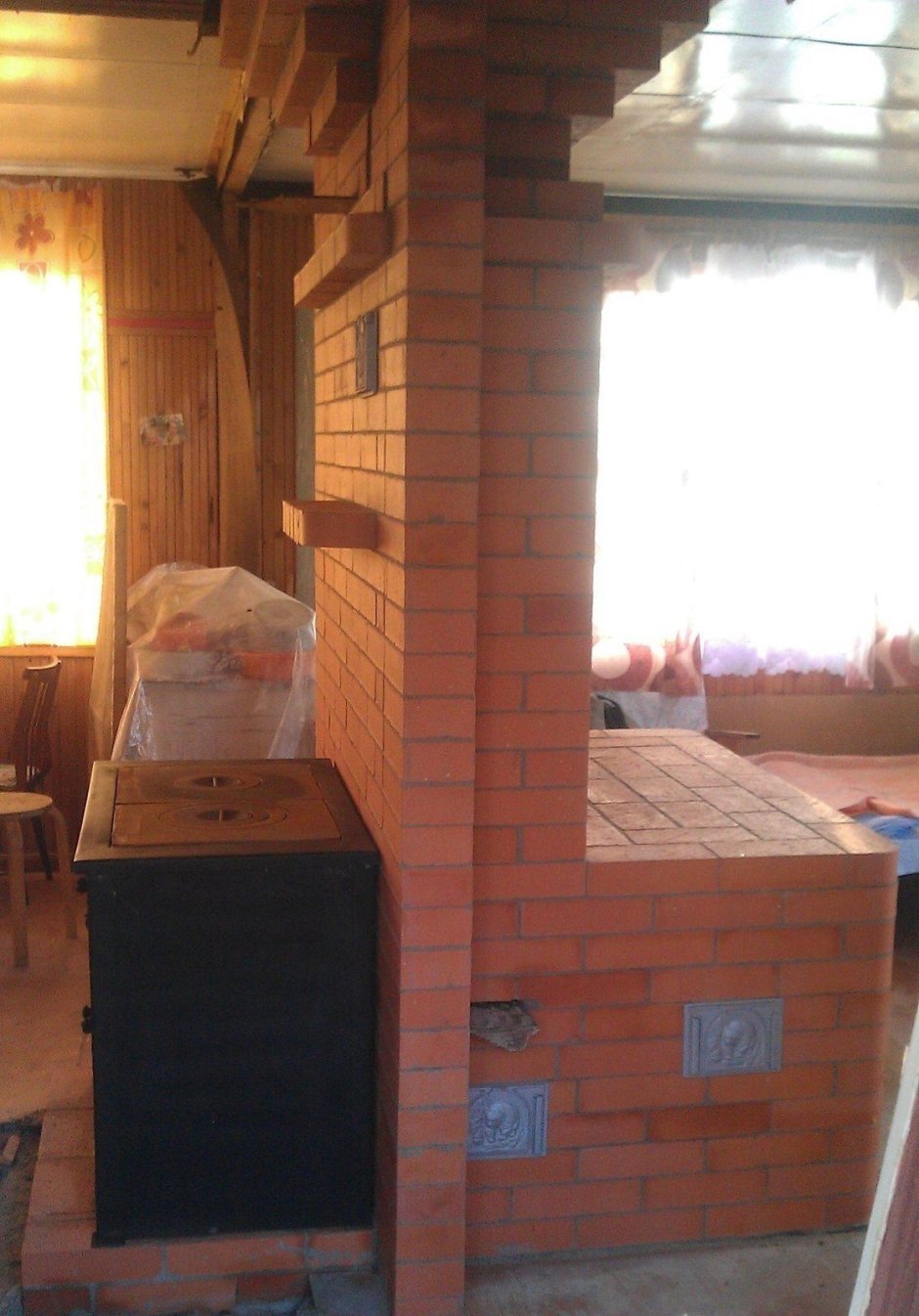 Печка на две комнаты