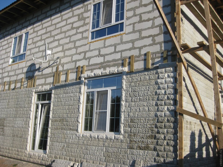 Отделка дома из газобетона