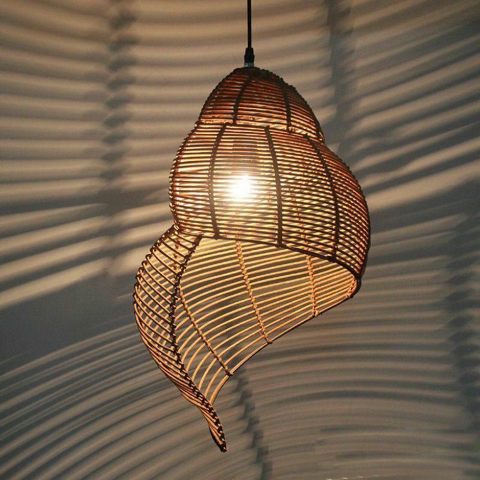 Подвесной светильник soffitto из ротанга